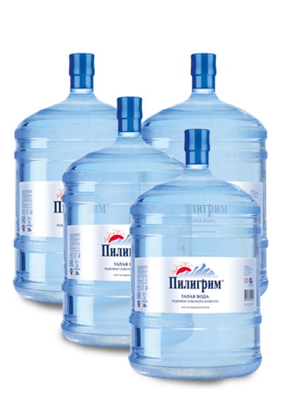 Питьевая вода пилигрим 19 литров многооборотная тара - 4 бутыли